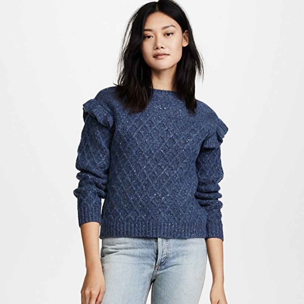 La Vie by Rebbecca Taylor Lattice Stitch Pullover
